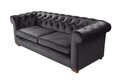 Canapea extensibila Oxford Chesterfield, 3 locuri, Graphite