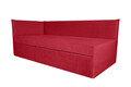 Pat copii Merlin extensibil 90x200 cm, rosu, orientare stanga