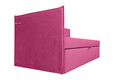 Pat copii Merlin extensibil 90x200 cm, roz barbie, orientare stanga
