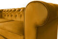 Canapea Oxford Chesterfield, 2 locuri, Mustard
