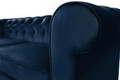 Canapea Oxford Chesterfield, 2 locuri, Albastru