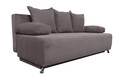 Canapea extensibil Perugia, textil reyat, Gri cenusiu