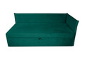 Pat copii Merlin extensibil 90x200 cm, verde pin, orientare dreapta