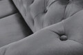 Canapea Oxford Chesterfield, 2 locuri, Gri antracit