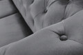 Canapea Oxford Chesterfield, 3 locuri, Gri antracit