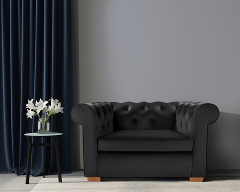 Fotoliu Oxford Chesterfield, Graphite