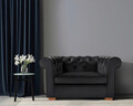 Fotoliu Oxford Chesterfield, Graphite