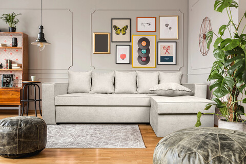 Coltar extensibil reversibil Lyon Bej