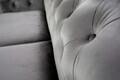 Canapea extensibila Oxford Chesterfield, 3 locuri, Antracit