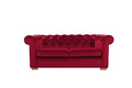 Canapea Oxford Chesterfield, 2 locuri, Rosu
