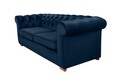 Canapea extensibila Oxford Chesterfield, 3 locuri, Dark Blue