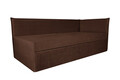 Pat copii Merlin extensibil 90x200 cm, maro, orientare dreapta