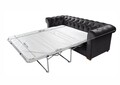 Canapea extensibila Oxford Chesterfield, 3 locuri, Graphite