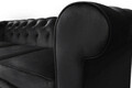 Canapea Oxford Chesterfield, 3 locuri, Graphite