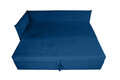 Pat copii Merlin extensibil 90x200 cm, albastru, orientare stanga