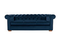 Canapea Oxford Chesterfield, 3 locuri, Albastru