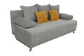 Canapea extensibil Perugia, textil reyat, Gri