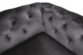 Canapea extensibila Oxford Chesterfield, 3 locuri, Graphite