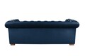 Canapea extensibila Oxford Chesterfield, 3 locuri, Dark Blue