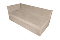Pat copii Merlin extensibil 90x200 cm, bej deschis, orientare stanga