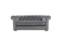 Canapea Oxford Chesterfield, 2 locuri, Gri antracit