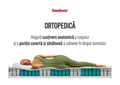 Saltea ortopedica, Confort Pocket 90x200x22 cm, husa hipoalergenica, fermitate medie
