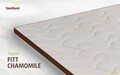 Topper Fitt Chamomile 7 Zone de Confort, Husa hipoalergenica detasabila, lavabila