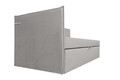 Pat copii Merlin extensibil 90x200 cm, gri, orientare stanga