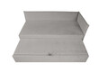 Pat copii Merlin extensibil 90x200 cm, gri, orientare dreapta