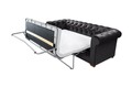 Canapea extensibila Oxford Chesterfield, 3 locuri, Graphite
