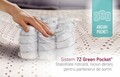Saltea ortopedica, Intense Memory Pocket, 140x190x28 cm, cu Arcuri Individuale, spuma Memory, fermitate medie