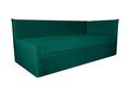 Pat copii Merlin extensibil 90x200 cm, verde pin, orientare dreapta