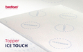 Topper Ice Touch 140x200 cm, memory foam Arctic Gel, 4 cm, husa detasabila, lavabila