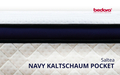 Navy Kaltschaum Pocket, 90x200x30 cm, Arcuri Individuale, Spuma 7 Zone de Confort, fermitate medie