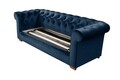 Canapea extensibila Oxford Chesterfield, 3 locuri, Dark Blue