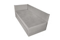Pat copii Merlin extensibil 90x200 cm, gri, orientare stanga