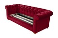 Canapea extensibila Oxford Chesterfield, 3 locuri, Red
