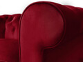 Fotoliu Oxford Chesterfield, Rosu