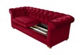 Canapea extensibila Oxford Chesterfield, 3 locuri, Red
