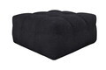 Taburet pouf Teddy, Negru