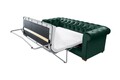 Canapea extensibila Oxford Chesterfield, 3 locuri, Green