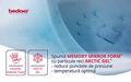 Topper Ice Touch Memory Foam Arctic Gel, 4 cm, Husa detasabila, Lavabila