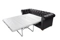 Canapea extensibila Oxford Chesterfield, 3 locuri, Graphite