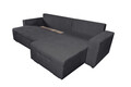 Coltar extensibil reversibil Verona Graphite cu lada de depozitare