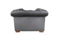 Fotoliu Oxford Chesterfield, Gri antracit