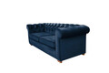 Canapea Oxford Chesterfield, 2 locuri, Albastru