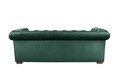 Canapea extensibila Oxford Chesterfield, 3 locuri, Green