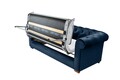Canapea extensibila Oxford Chesterfield, 3 locuri, Dark Blue