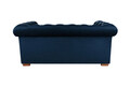 Canapea Oxford Chesterfield, 2 locuri, Albastru