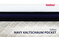 Navy Kaltschaum Pocket, 180x200x30 cm, Arcuri Individuale, Spuma 7 Zone de Confort, fermitate medie